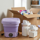 Mini Máquina de Ropa Portátil Lava y Seca + REGALOS: 2 Recipientes de Limpieza
