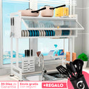 Organizador de Cocina Multifuncional de Acero Inoxidable + REGALO: Kit de Utensilios