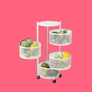 [COMPRÁ 1 Y LLEVÁ 2] Frutera Articulada Giratoria de Acero Inoxidable de 3/4/5 Niveles +REGALO: Kit de Utensilios de Cocina