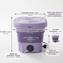 Mini Máquina de Ropa Portátil Lava y Seca + REGALOS: 2 Recipientes de Limpieza