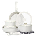 Set de Cocina Premium 15 Piezas Antiadherente Granito con Mango Desmontable