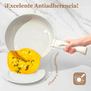 Set de Cocina Premium 15 Piezas Antiadherente Granito con Mango Desmontable