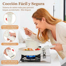 Set de Cocina Premium 15 Piezas Antiadherente Granito con Mango Desmontable