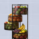 [COMPRÁ 1 Y LLEVÁ 2] Frutera Articulada Giratoria de Acero Inoxidable de 3/4/5 Niveles +REGALO: Kit de Utensilios de Cocina