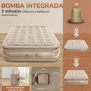 [Llevá 2 Pagá 1] Colchón Inflable King Portátil con Revestimiento Triple Antidesgarro +REGALO: Bomba de Aire Eléctrica