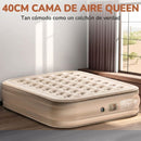 [Llevá 2 Pagá 1] Colchón Inflable King Portátil con Revestimiento Triple Antidesgarro +REGALO: Bomba de Aire Eléctrica